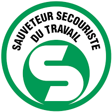 SST Logo du Sauveteur Secouriste du Travail, comprenant un S stylisé sur fond vert.